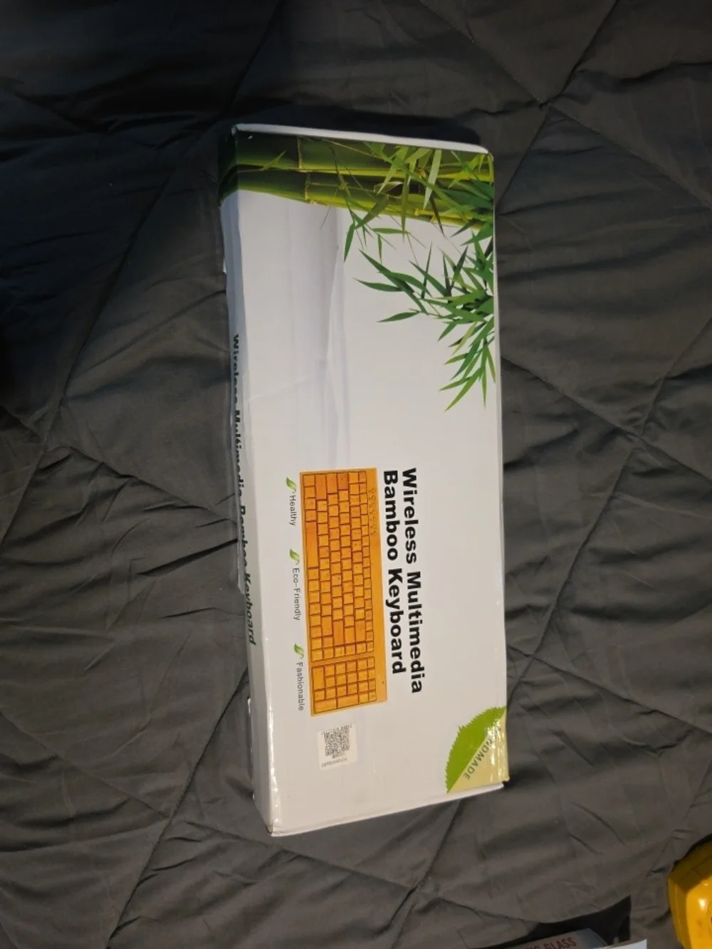 Wireless Multimedia Bamboo Keyboard - Natural Bamboo ***No Mouse**